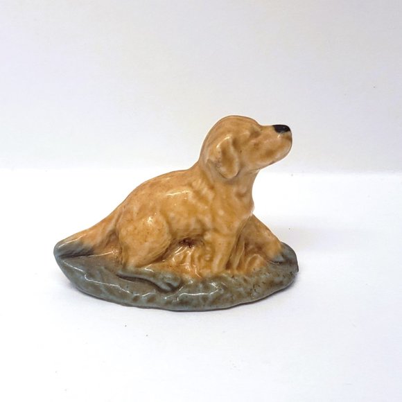 Vintage Wade Whimsies Red Rose Tea Figurines Lemur Hippo Puppy Dog Lot x4 - Picture 14 of 16